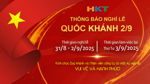 THÔNG BÁO NGHỈ LỄ QUỐC KHÁNH 2/9/2025