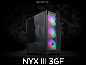 CASE XIGMATEK NYX III 3GF - M-ATX (BLACK) - 3 FAN RGB